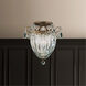 Bagatelle 3 Light 10.5 inch Heirloom Bronze Semi-Flush Mount Ceiling Light in Heritage