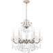 La Scala 6 Light 23 inch Antique Silver Chandelier Ceiling Light in Antique Silver Cast