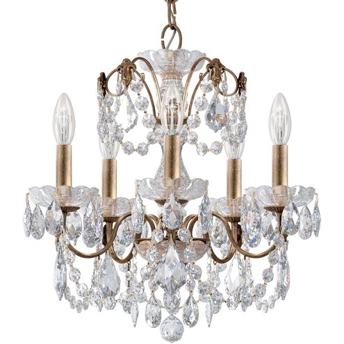 Century 5 Light Etruscan Gold Chandelier Ceiling Light
