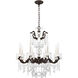 La Scala 8 Light 25 inch Heirloom Bronze Chandelier Ceiling Light in Heritage, Heirloom Bronze Cast
