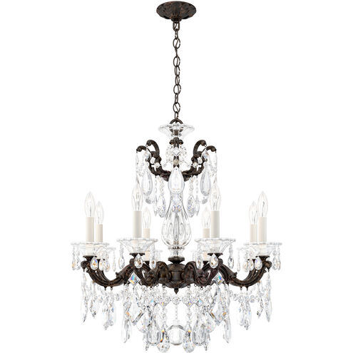La Scala 8 Light 25 inch Heirloom Bronze Chandelier Ceiling Light in Heritage, Heirloom Bronze Cast