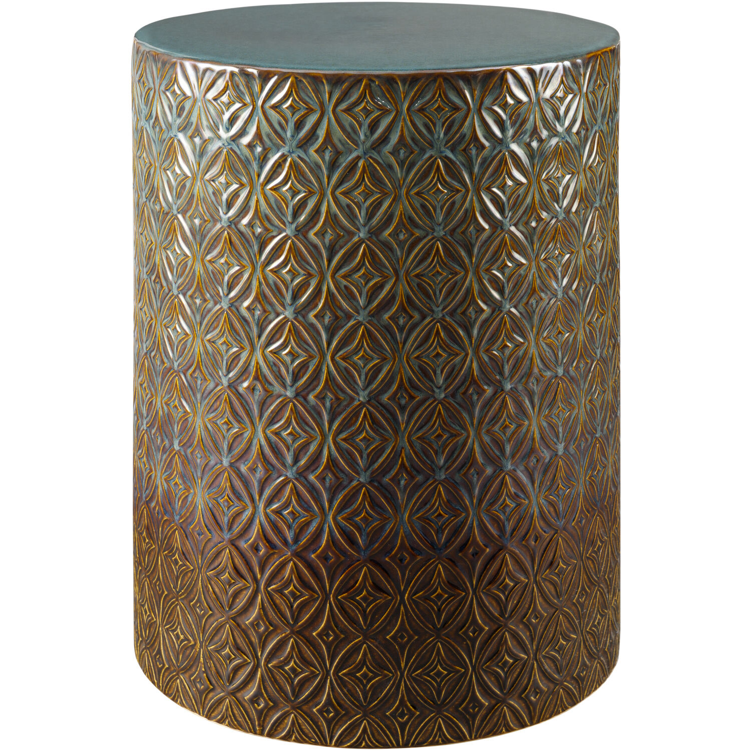 Brick Lane 18.5 X 13.2 inch Blue End Table