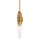 Beyond Organza LED 3.5 inch Aged Brass Pendant Ceiling Light
