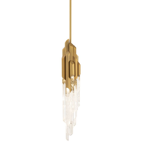Beyond Organza LED 3.5 inch Aged Brass Pendant Ceiling Light