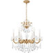 La Scala 6 Light 23 inch French Gold Chandelier Ceiling Light in French Gold Cast
