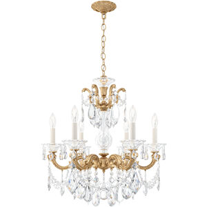 La Scala 6 Light 23 inch French Gold Chandelier Ceiling Light in French Gold Cast