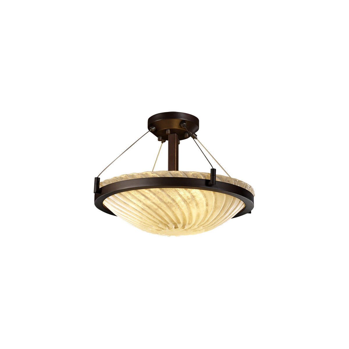 Veneto Luce 3 Light 21.00 inch Semi-Flush Mount