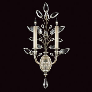 Crystal Laurel Wall Sconce Wall Light in Silver