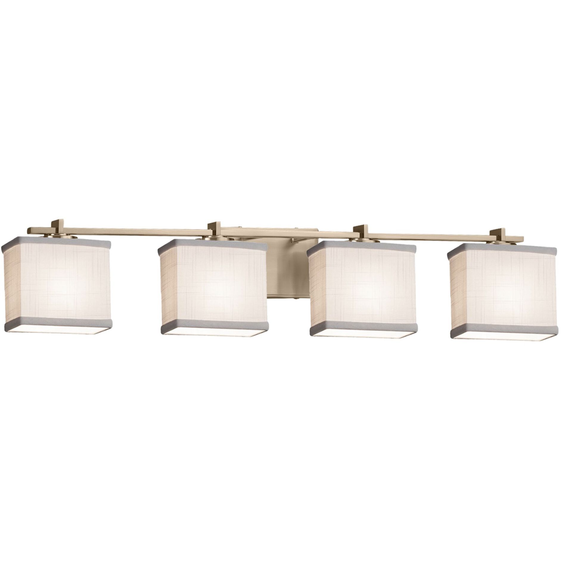 Textile 4 Light 35.75 inch Bathroom Vanity Light