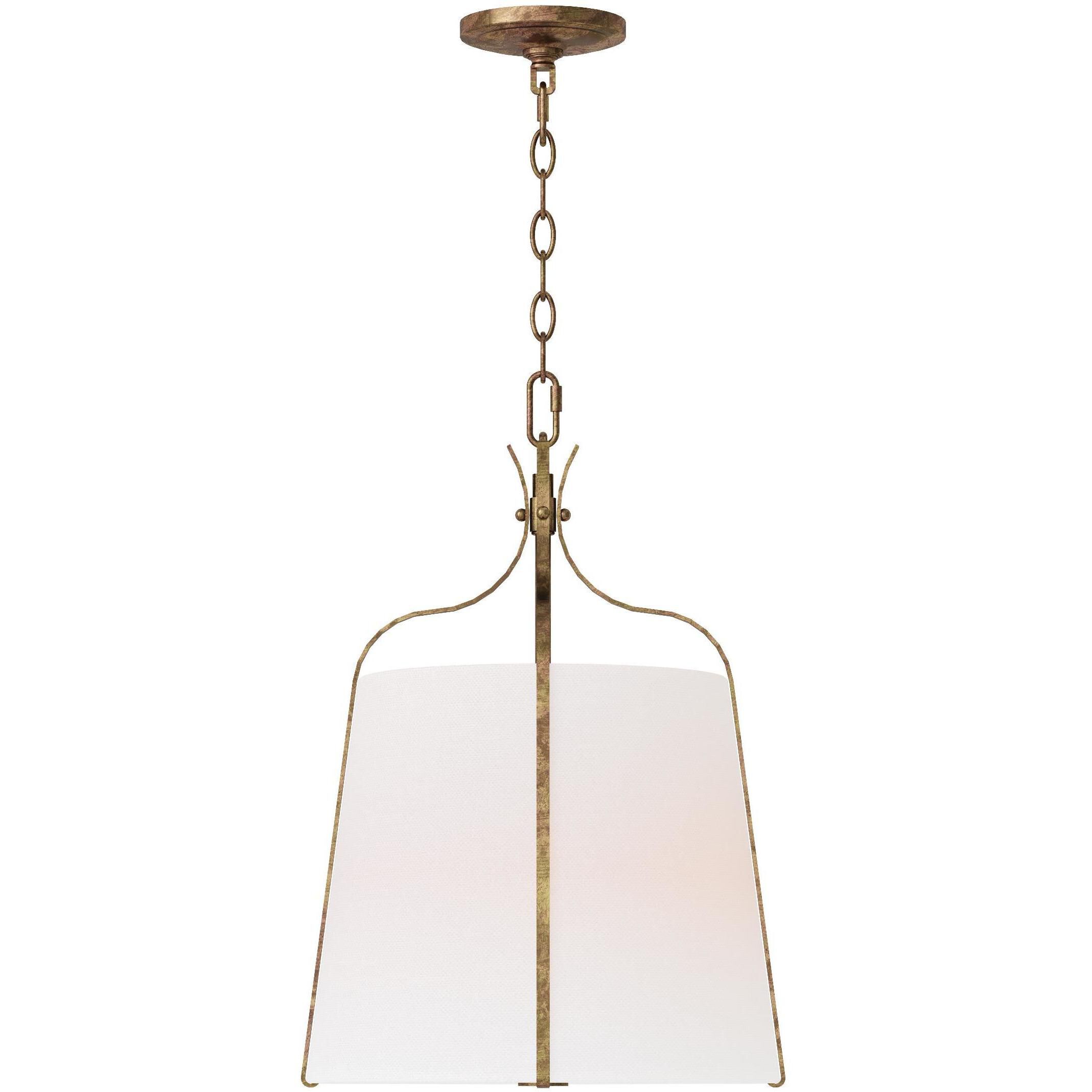 AH by Alexa Hampton Leander 1 Light Antique Gild Pendant Ceiling Light