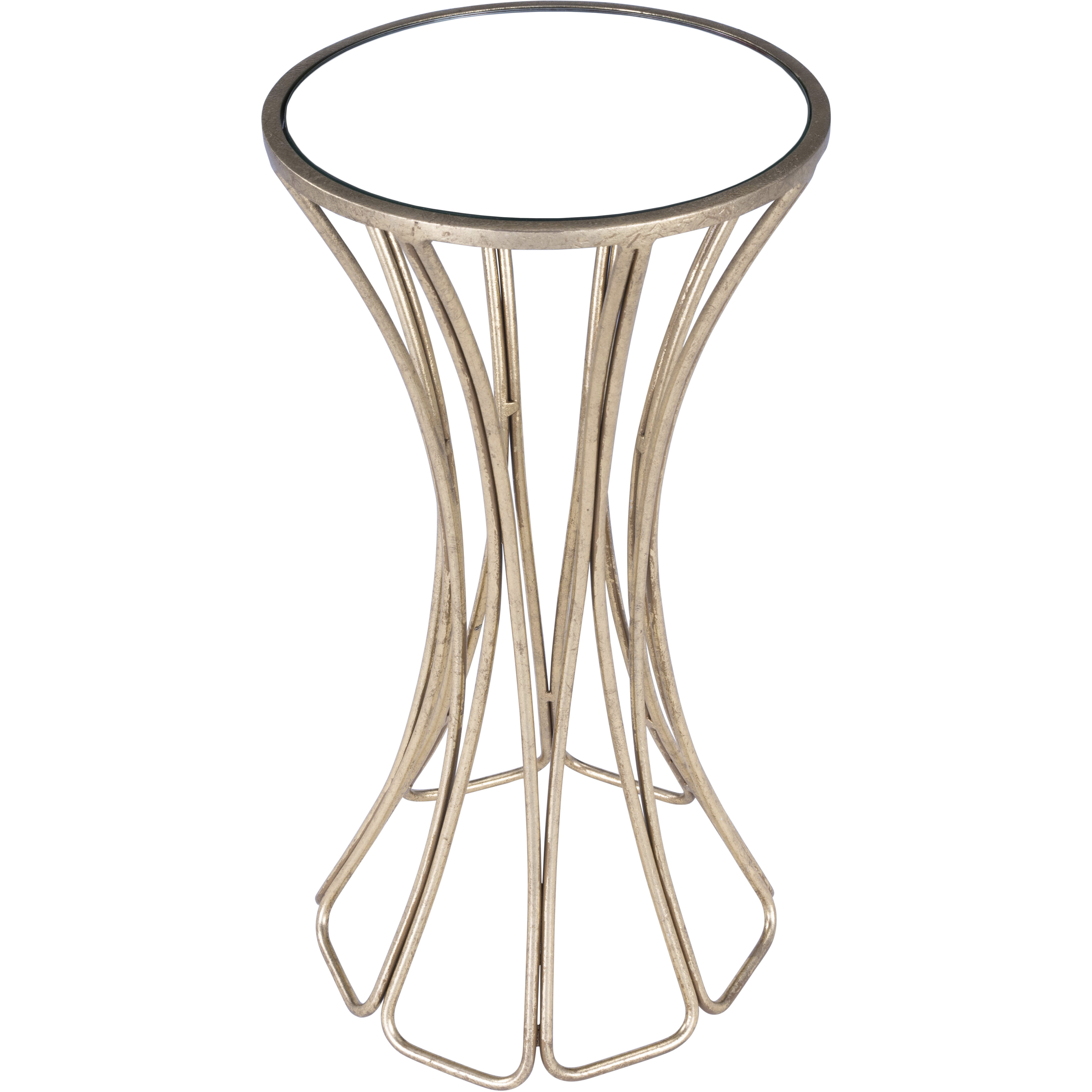 Faruh Metal & Mirror End or Side Table