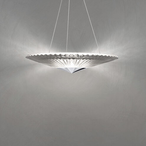 Origami LED 23.8 inch Polished Chrome Pendant Ceiling Light, Schonbek Signature