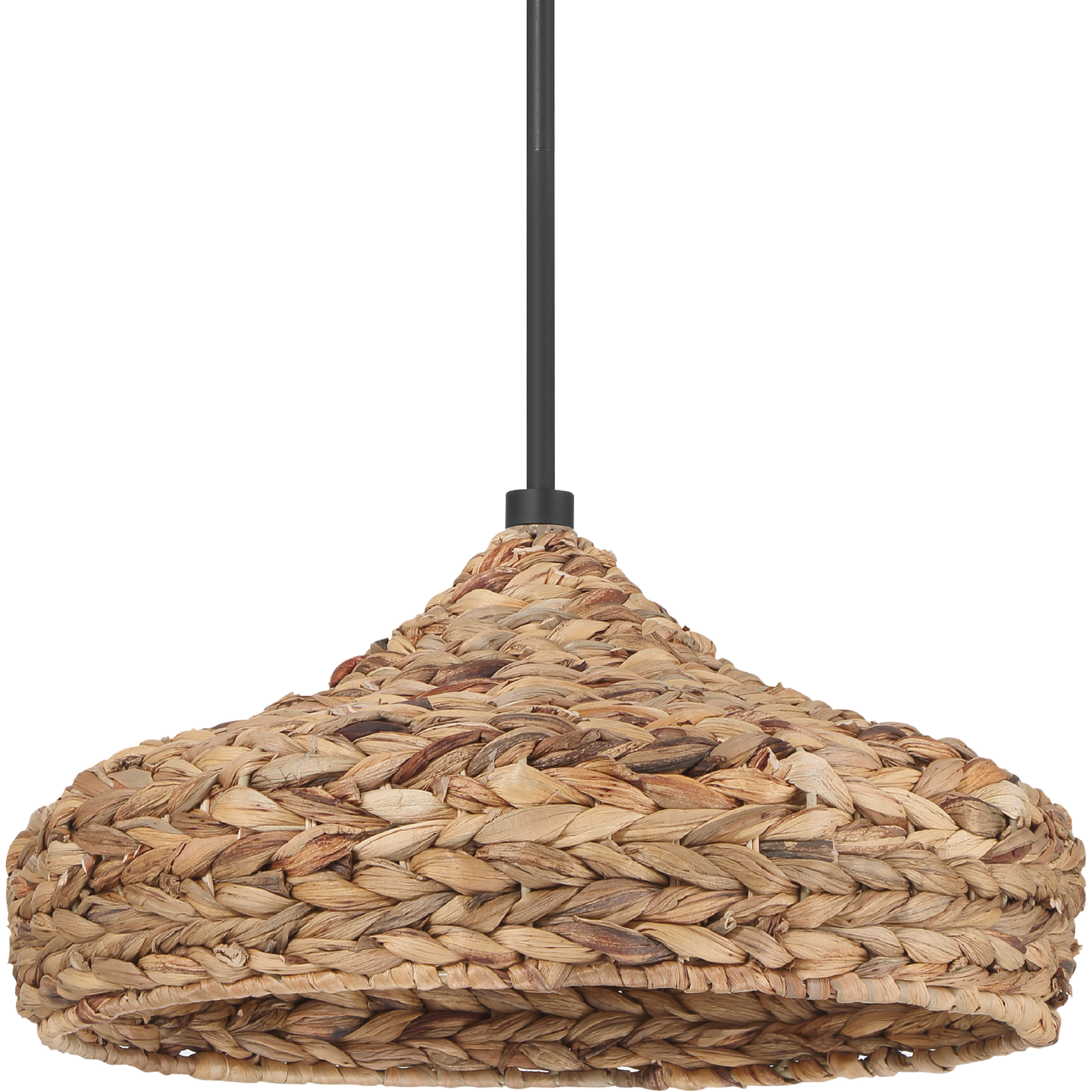 Cambria 1 Light 18 inch Matte Black Pendant Ceiling Light, Large