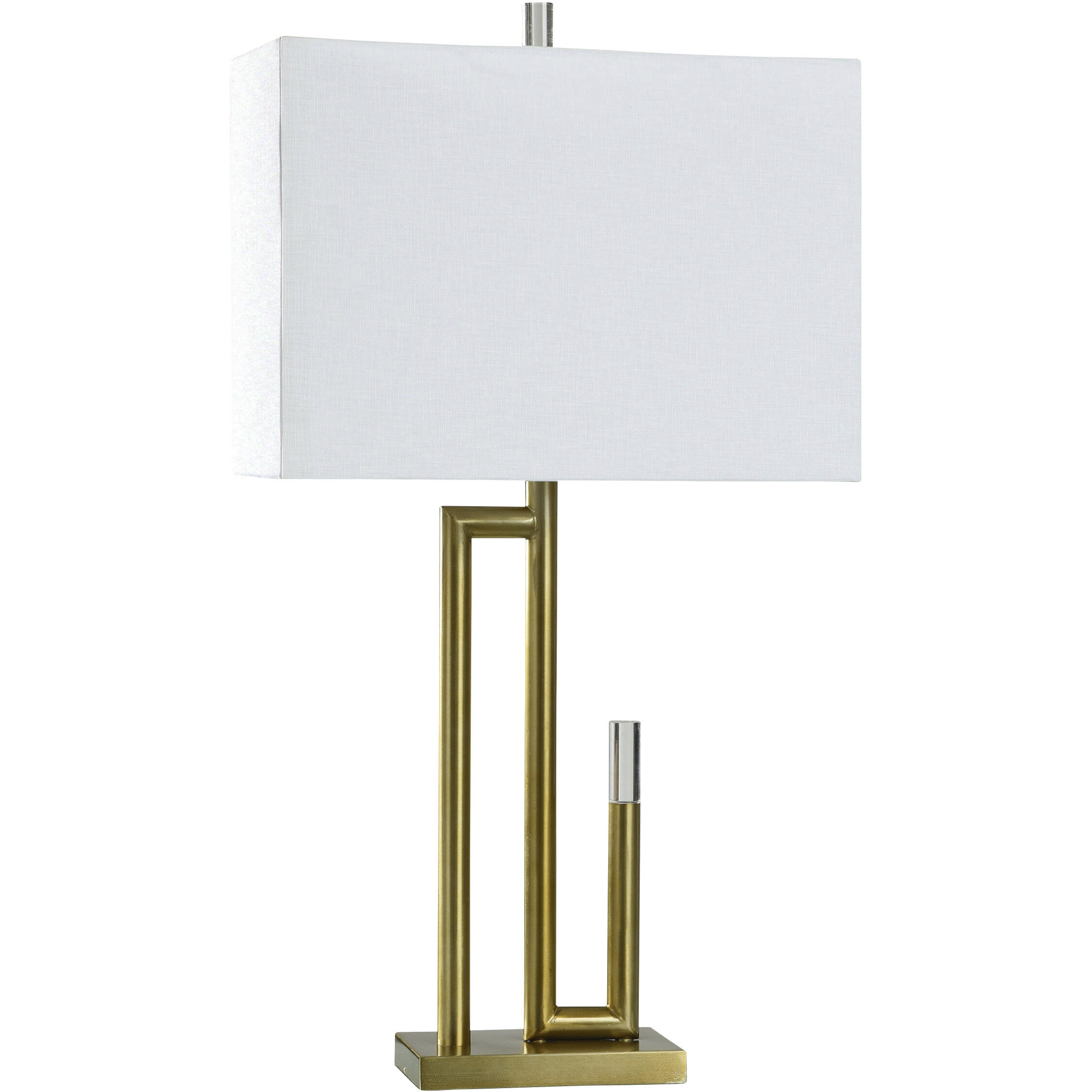 Cameron 31 inch 100.00 watt Satin Brass Table Lamp Portable Light