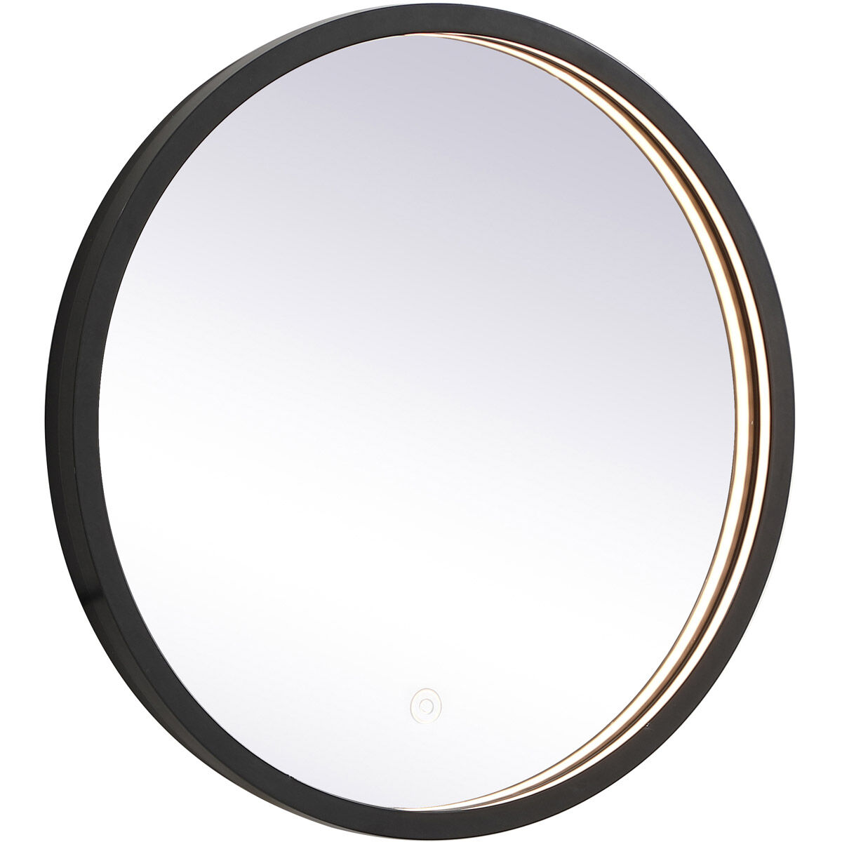 Pier 18 X 18 inch Black LED Mirror