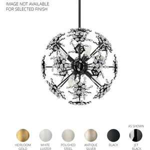 Esteracae 6 Light Polished Stainless Steel Pendant Ceiling Light in Radiance