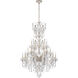 Century 20 Light 37 inch Antique Silver Chandelier Ceiling Light