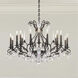Renaissance Nouveau 18 Light 40 inch Black Chandelier Ceiling Light, Adjustable Height