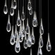 Beyond Hibiscus LED 12 inch Polished Nickel Multi-Light Pendant Ceiling Light, Linear Canopy