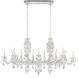 Signature Sterling 12 Light 58 inch Silver Linear Chandelier Ceiling Light in Radiance