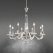 Amadeus 8 Light 34 inch Antique Silver Chandelier Ceiling Light, Schonbek Signature