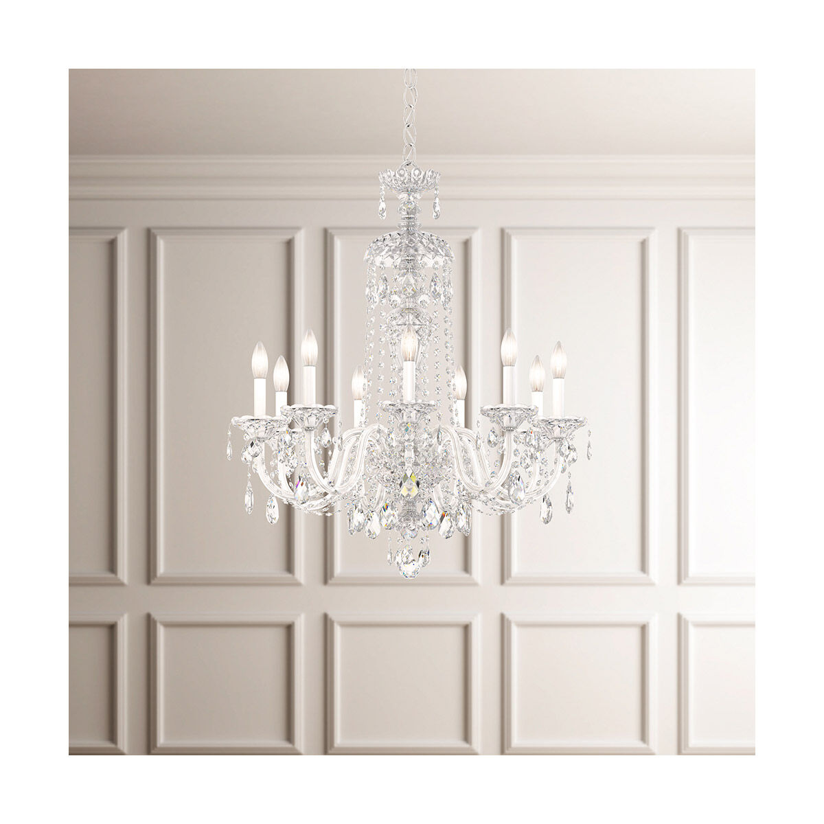 Sterling 9 Light 27 inch Aurelia Chandelier Ceiling Light in Heritage