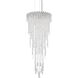 Chantant 4 Light Polished Stainless Steel Pendant Ceiling Light in Optic, Strand
