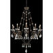 Signature Tamerlaine 10 Light 34 inch Antique Silver Chandelier Ceiling Light