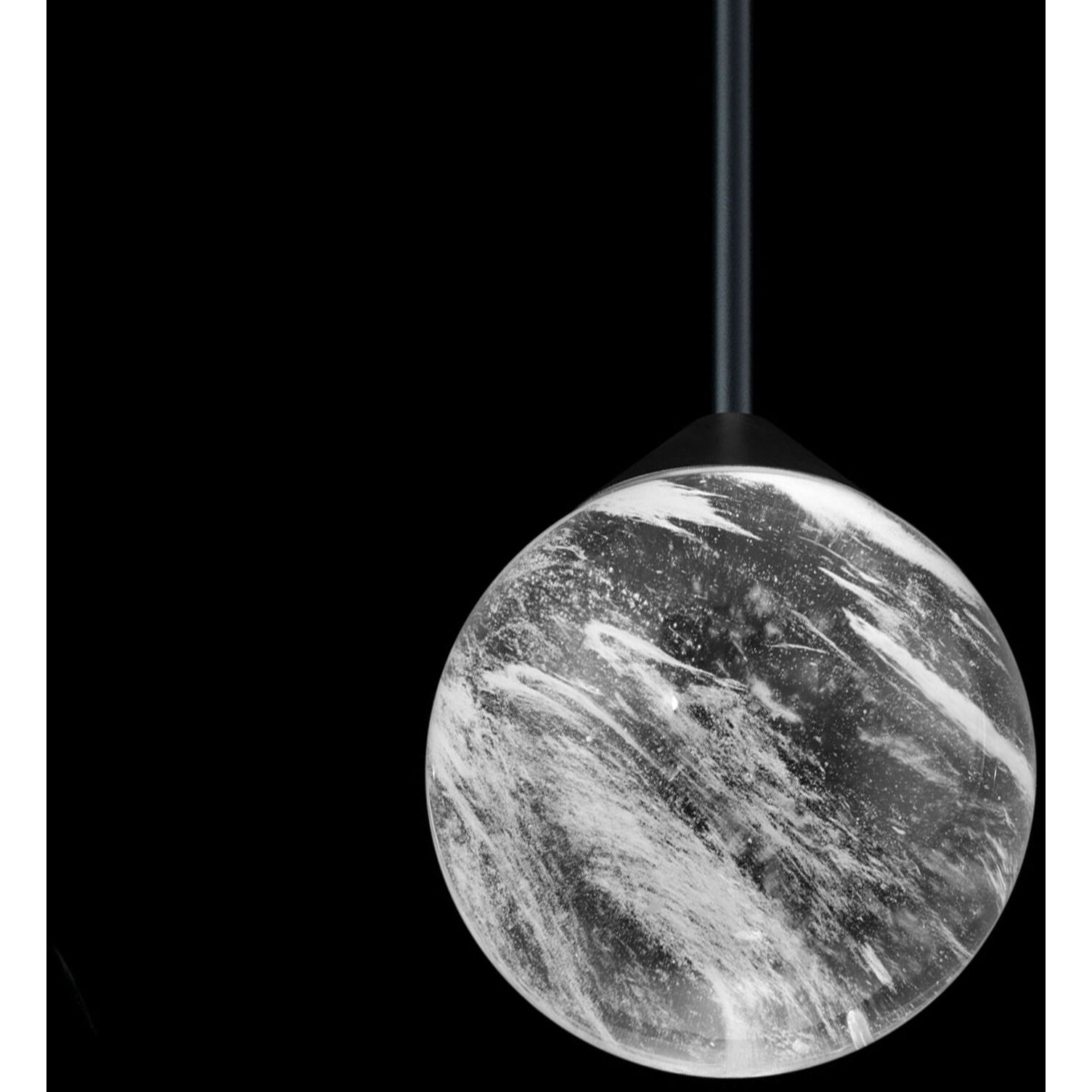 Quest LED 7.13 inch Black Mini Pendant Ceiling Light, Beyond