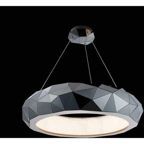 Mosaic LED 31 inch Black Stainless Steel Pendant Ceiling Light, Beyond