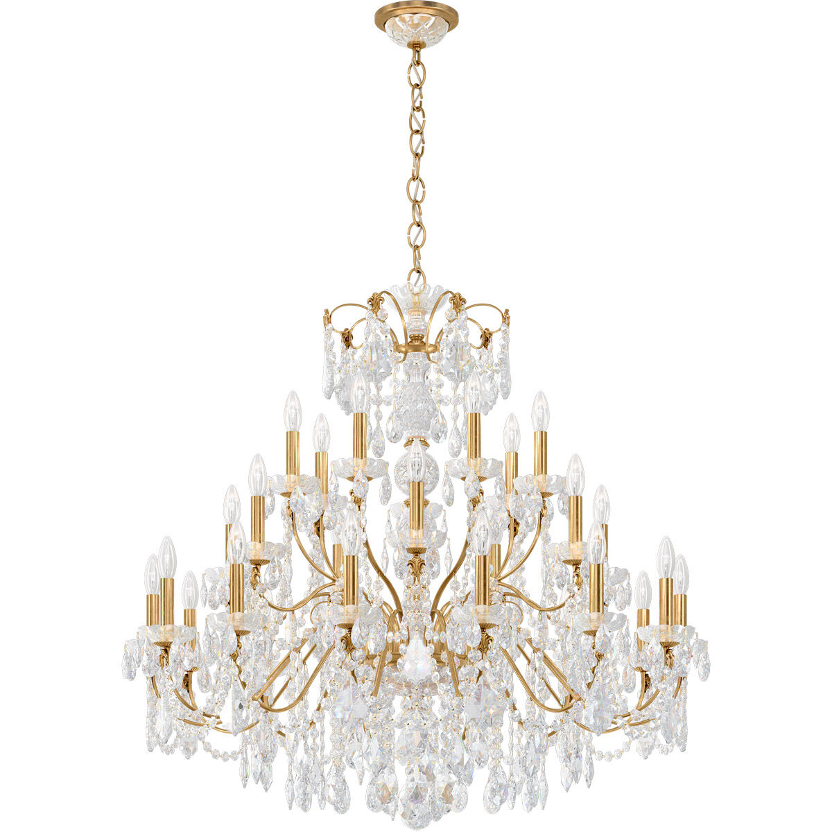 Century 28 Light 42.5 inch French Gold Chandelier Ceiling Light