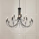 Verdana 18 Light Black Chandelier Ceiling Light in Optic