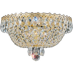 Camelot 3 Light 11 inch Silver Flush Mount Ceiling Light in Polished Silver