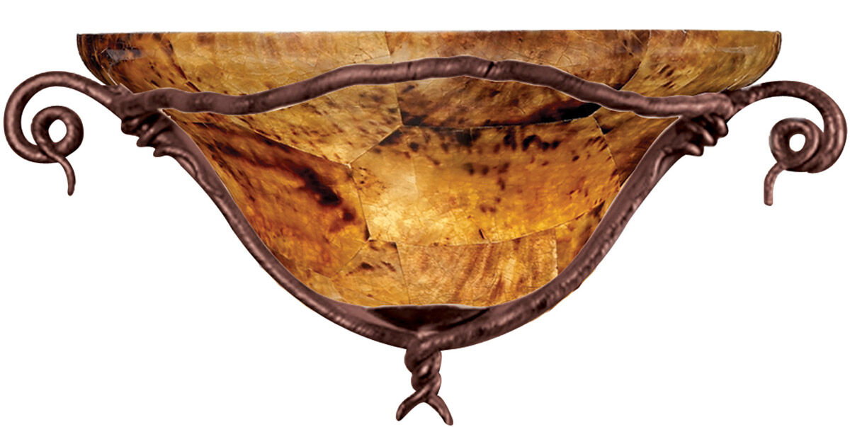 Vine 1 Light 17 inch Bark Wall Sconce Wall Light