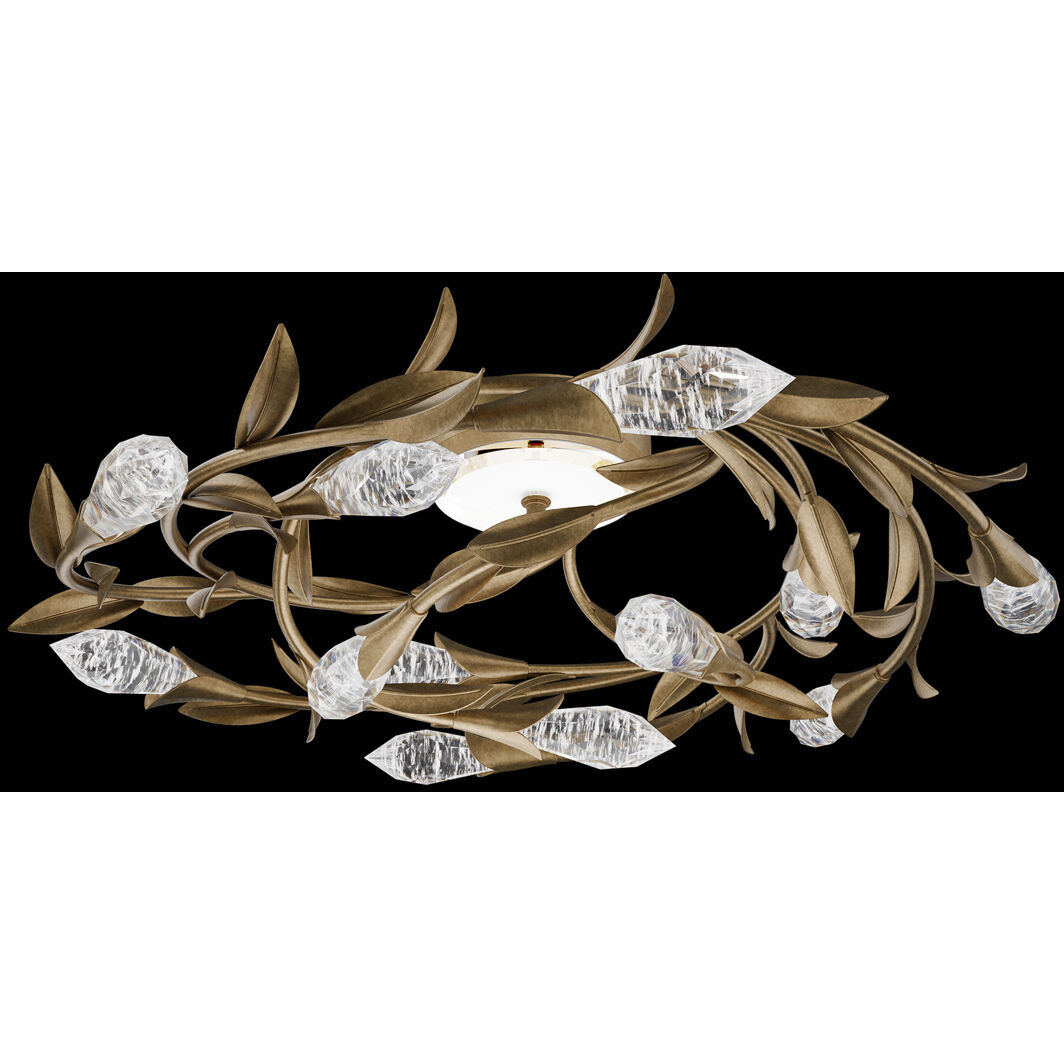 Signature Secret Garden LED 27 inch Antique Pewter Flush Mount Ceiling Light