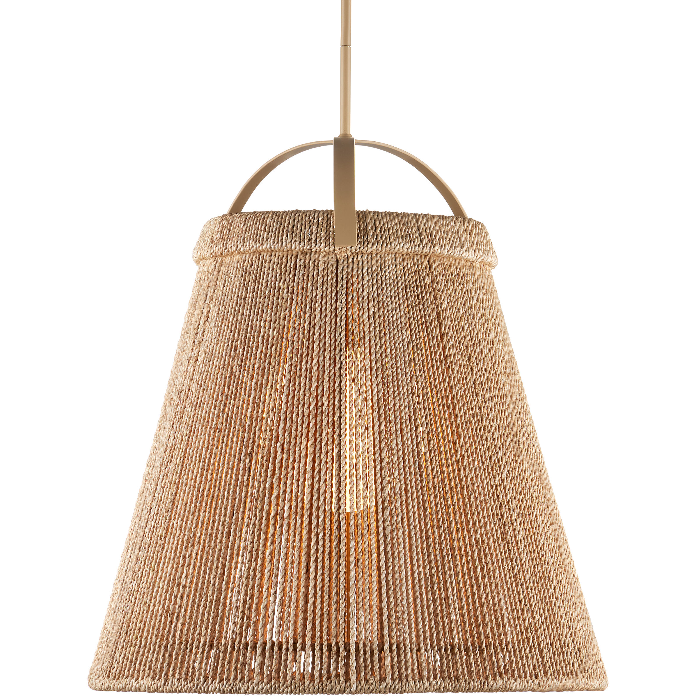 Parnell 1 Light 24 inch Natural/Frosted White/Beige Pendant Ceiling Light, Medium