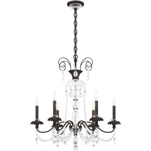 Helenia 6 Light 28 inch Black Chandelier Ceiling Light, Adjustable Height