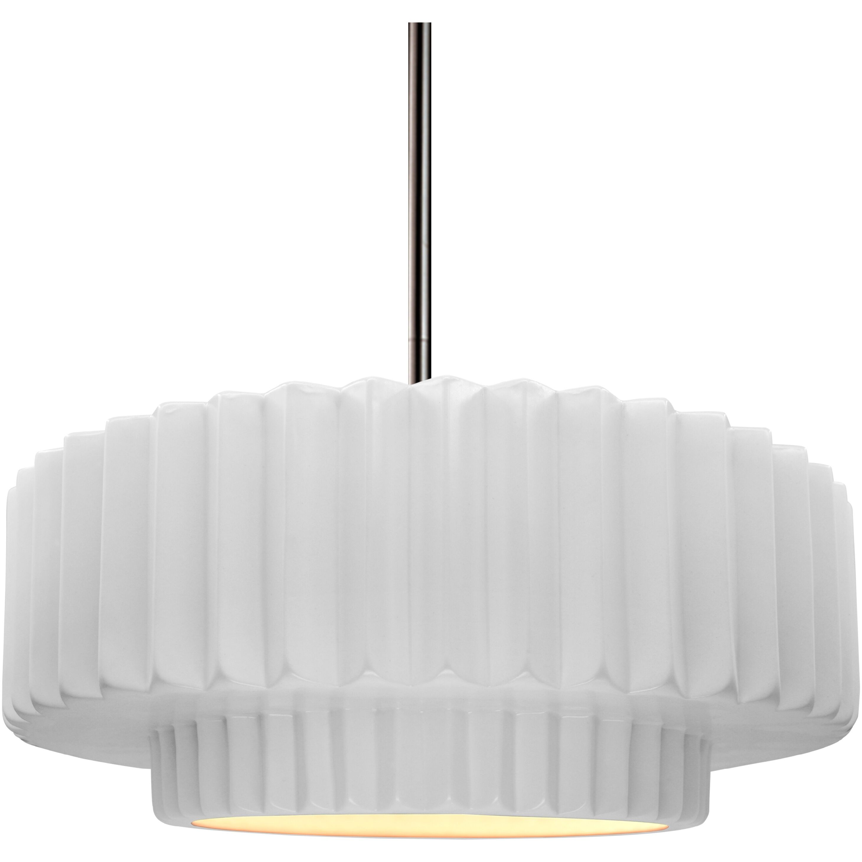 Radiance Collection - Pleated Tier 1 Light 14.50 inch Pendant