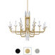 Signature Calliope LED 42 inch Black Linear Chandelier Ceiling Light