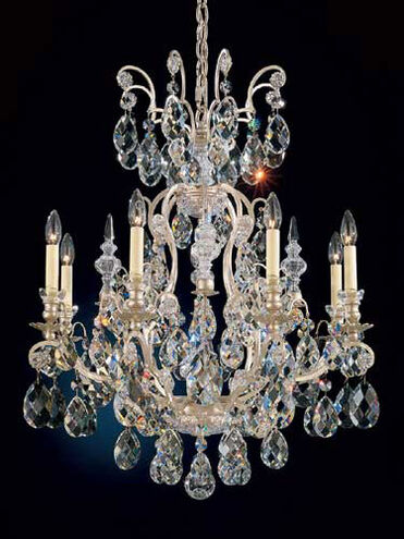 Renaissance 9 Light 26.5 inch Antique Silver Chandelier Ceiling Light in Heritage