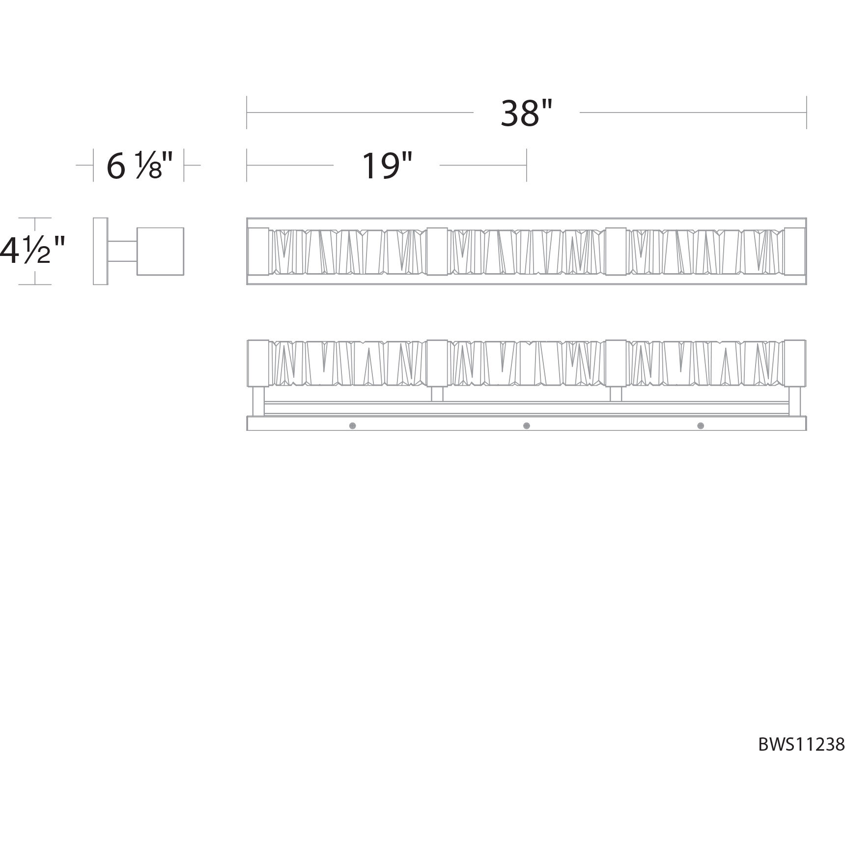 Guild LED 38 inch Black Bath Vanity & Wall Light, Beyond