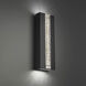 Beyond Cascade LED 18 inch Black Outdoor Wall Light, Beyond