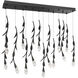 Signature Secret Garden LED 9.5 inch Antique Pewter Multi-Light Pendant Ceiling Light
