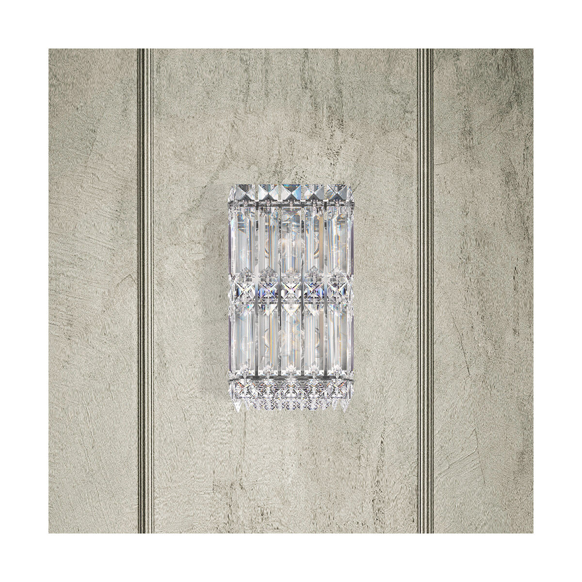 Quantum LED 4.5 inch Stainless Steel Wall Sconce Wall Light in Swarovski