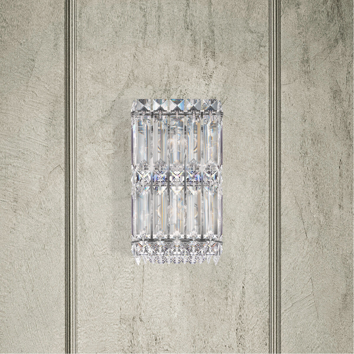 Quantum LED 4.5 inch Stainless Steel Wall Sconce Wall Light in Swarovski