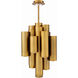 Beyond Tamara LED 26 inch Aged Brass Multi-Light Pendant Ceiling Light