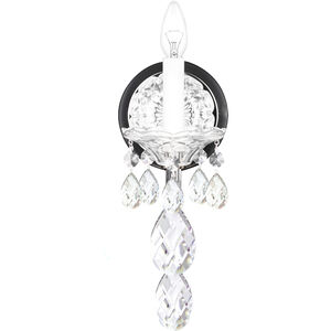 Sterling 1 Light 8 inch Polished Silver Wall Sconce Wall Light in Swarovski