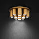 Beyond Tamara LED 19.1 inch Aged Brass Flush Mount Ceiling Light