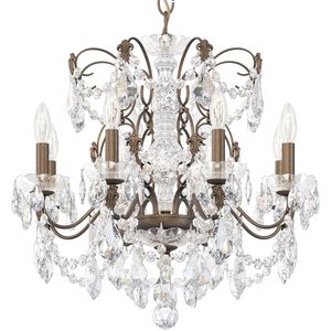 Century 8 Light Etruscan Gold Chandelier Ceiling Light