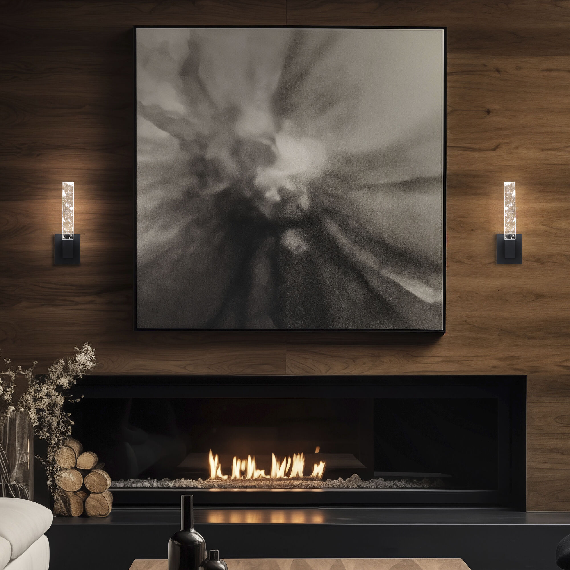 Beyond Baton LED 4 inch Black ADA Wall Sconce Wall Light